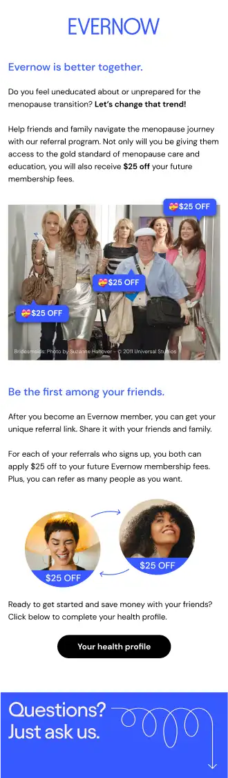 Email S1E11: Evernow is better together.