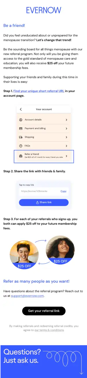 Email S5E02: Get $25, Give $25.