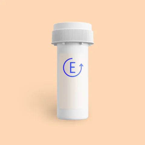 Product mockup image: Pill bottle with Evernow branding