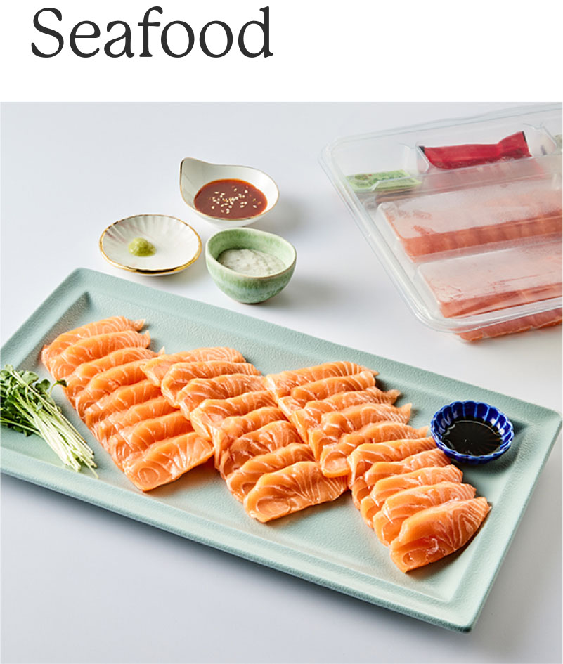 Seafood: Fresh Norwegian Salmon Sashimi, Chilled 400g